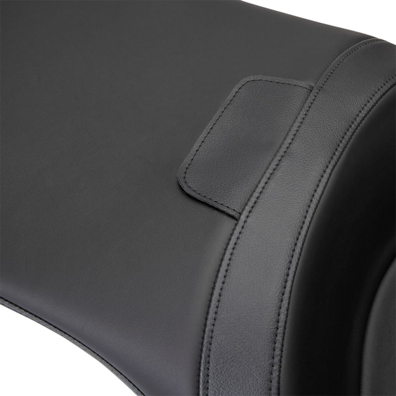 Drag Specialties Seats Freedom Touring Seat Black 2-Up Seat Leather Vinyl Each