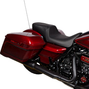 Drag Specialties Seats Performance Predator 2-Up Seat Black Vinyl Each