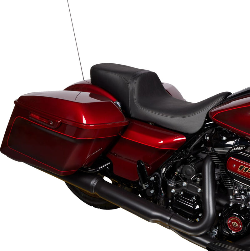 Drag Specialties Seats Performance Predator 2-Up Seat Black Vinyl Each