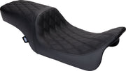 Drag Specialties Seats Performance Predator 2-Up Seat Black Vinyl