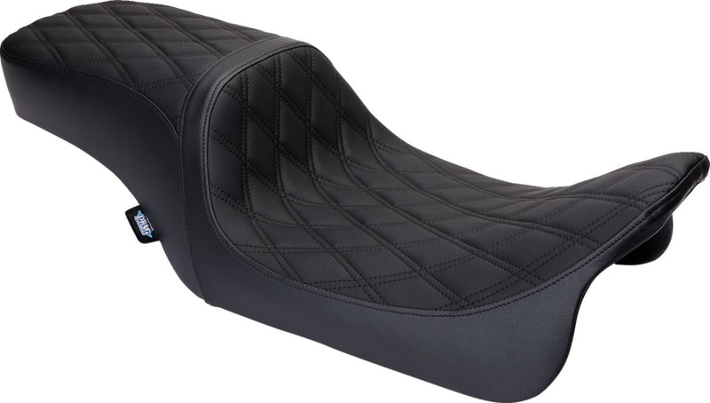 Drag Specialties Seats Performance Predator 2-Up Seat Black Vinyl
