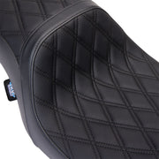 Drag Specialties Seats Performance Predator 2-Up Seat Black Vinyl Each