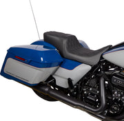 Drag Specialties Seats Performance Predator 2-Up Seat Black Vinyl Each