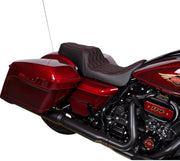 Drag Specialties Seats Predator 1-Up Seat Black Vinyl Each