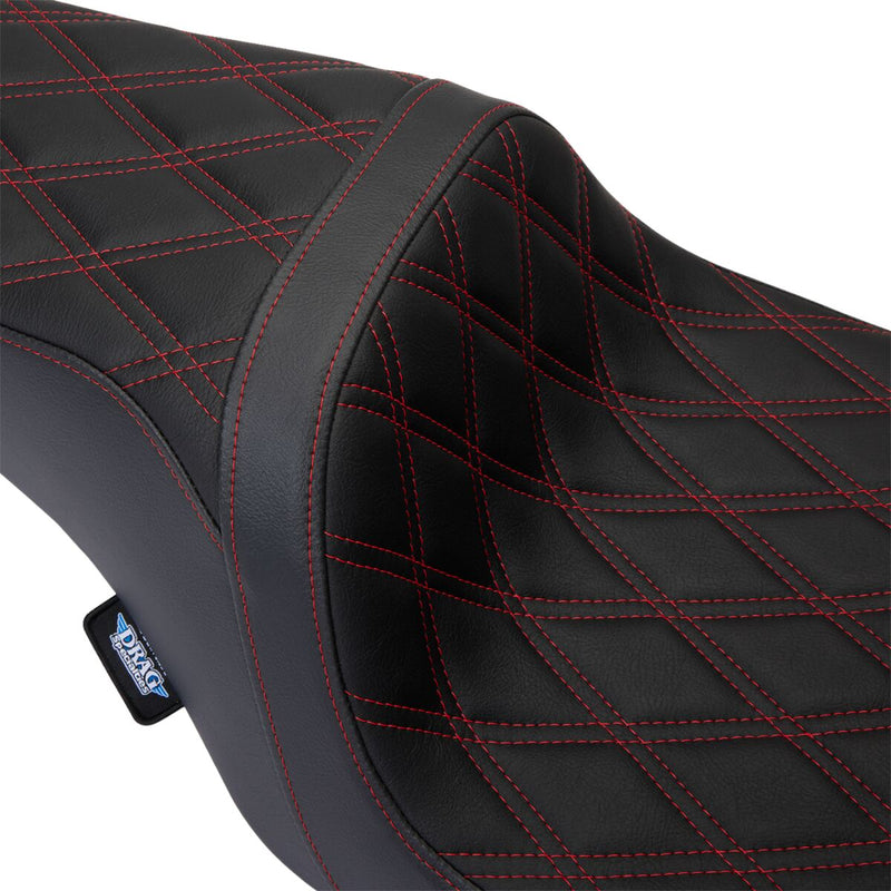 Drag Specialties Seats Predator 1-Up Seat Black Vinyl Each