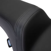 Drag Specialties Seats Predator 1-Up Seat Black Leather Vinyl Each