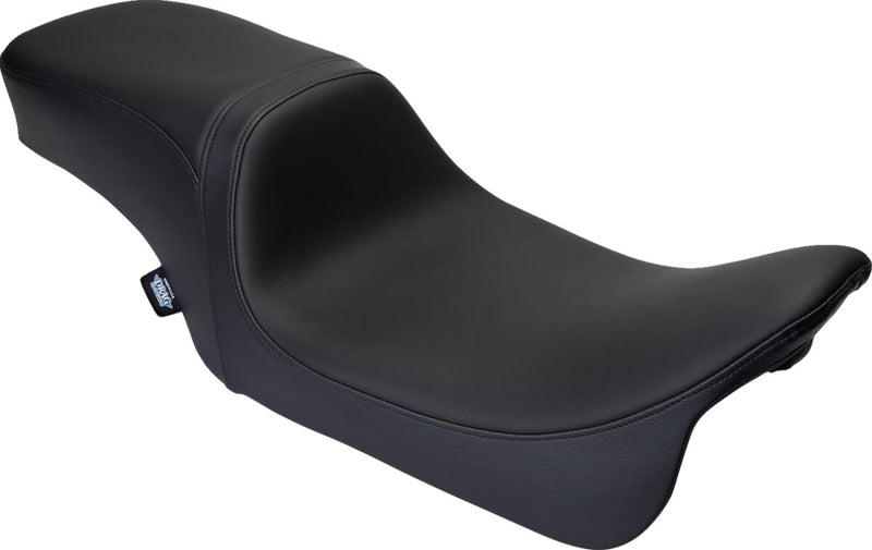 Drag Specialties Seats Performance Predator 2-Up Seat Black Leather Vinyl