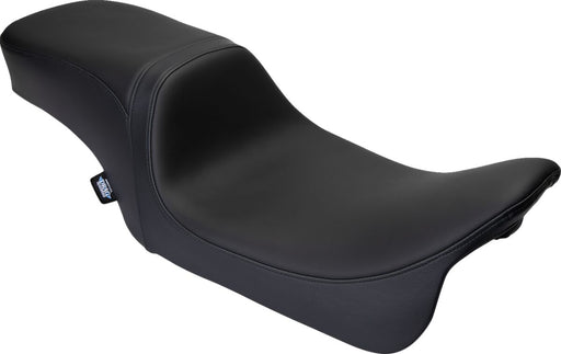 Drag Specialties Seats Performance Predator 2-Up Seat Black Leather Vinyl