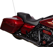 Drag Specialties Seats Performance Predator 2-Up Seat Black Leather Vinyl Each