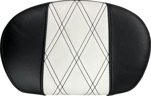 Le Pera Sissy Bar Pad Medium Black White Vinyl