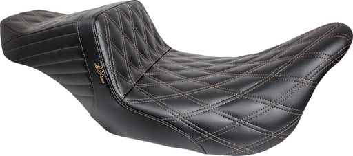 Le Pera Tailwhip Seat Black Brown 2-Up Seat BikerTec