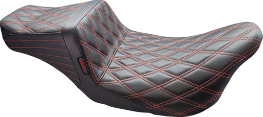 Le Pera Tailwhip Seat Black Red 2-Up Seat BikerTec