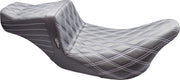 Le Pera Tailwhip Seat Black Grey 2-Up Seat BikerTec