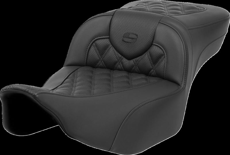 Saddlemen Black Roadsofa Lattice Stitch Extended Reach Seat for 2023-2026 Harley-Davidson Touring Models
