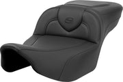 Saddlemen Black Roadsofa Black Stitch Extended Reach Seat for 2023-2026 Harley-Davidson Touring Models
