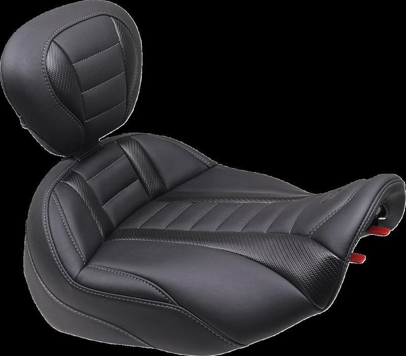 Mustang Deluxe Touring Solo Seat for 2023-2026 Harley-Davidson Black Vinyl #89401GM