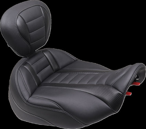 Mustang Deluxe Touring Solo Seat for 2023-2026 Harley-Davidson Black Vinyl