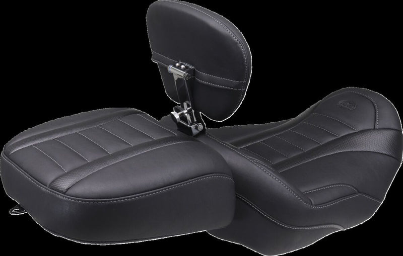 Mustang Deluxe Touring Solo Seat for 2023-2026 Harley-Davidson Black Vinyl #89401GM