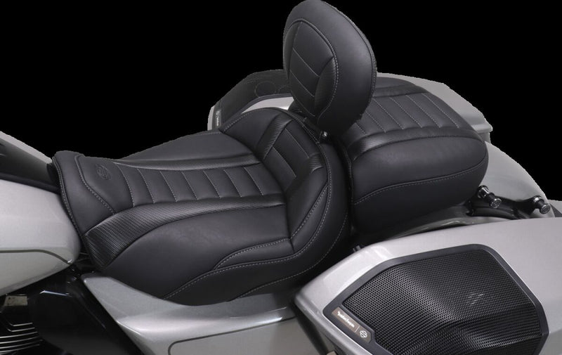 Mustang Deluxe Touring Solo Seat for 2023-2026 Harley-Davidson Black Vinyl #89401GM