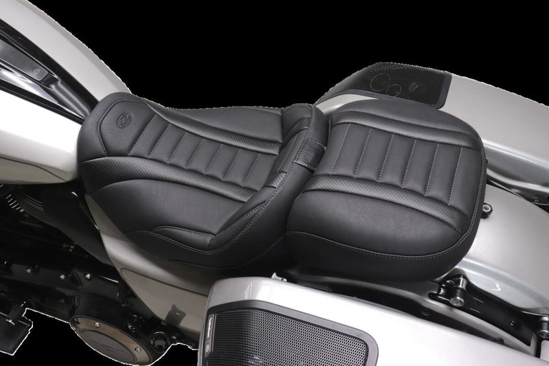 Mustang Deluxe Touring Solo Seat for 2023-2026 Harley-Davidson Black Vinyl #89401GM