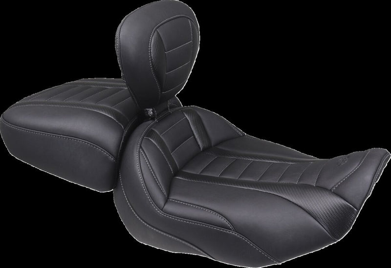 Mustang Deluxe Touring Solo Seat for 2023-2026 Harley-Davidson Black Vinyl Each