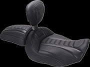 Mustang Deluxe Touring Solo Seat for 2023-2026 Harley-Davidson Black Vinyl #89401GM