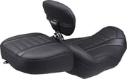 Mustang Deluxe Touring Solo Seat for 2023-2026 Harley-Davidson Black Grey Vinyl Each