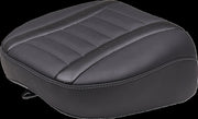 Mustang Deluxe Touring Passenger Seat for 2023-2026 Harley-Davidson Black Grey Vinyl