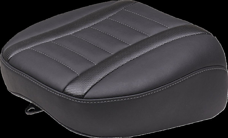 Mustang Deluxe Touring Passenger Seat for 2023-2026 Harley-Davidson Black Grey Vinyl