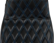 Le Pera Tailwhip Seat Black Blue 2-Up Seat BikerTec #LV-587DD-BE01