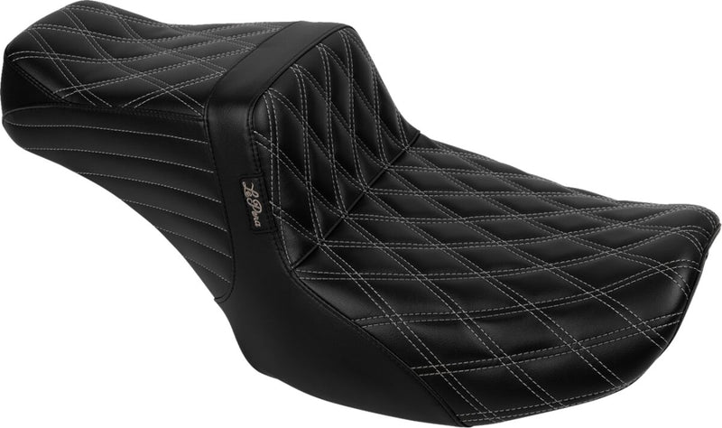 Le Pera Tailwhip Seat Black Grey 2-Up Seat BikerTec