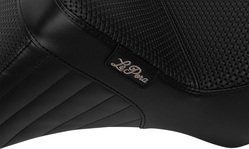 Le Pera Tailwhip Daddy Long Legs Seat for 2023-2026 Harley-Davidson Black 2-Up Seat BikerTec #LV-587DLBW