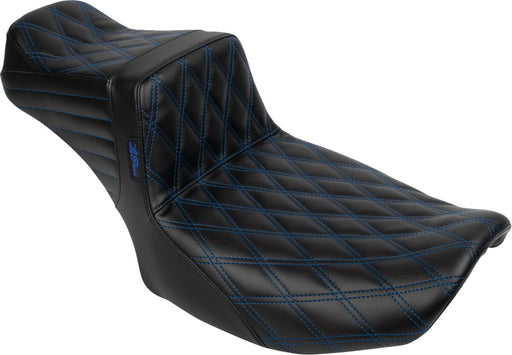 Le Pera Tailwhip Daddy Long Legs Seat Black Blue 2-Up Seat BikerTec