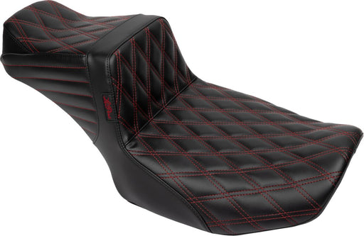Le Pera Tailwhip Daddy Long Legs Seat Black Red 2-Up Seat BikerTec