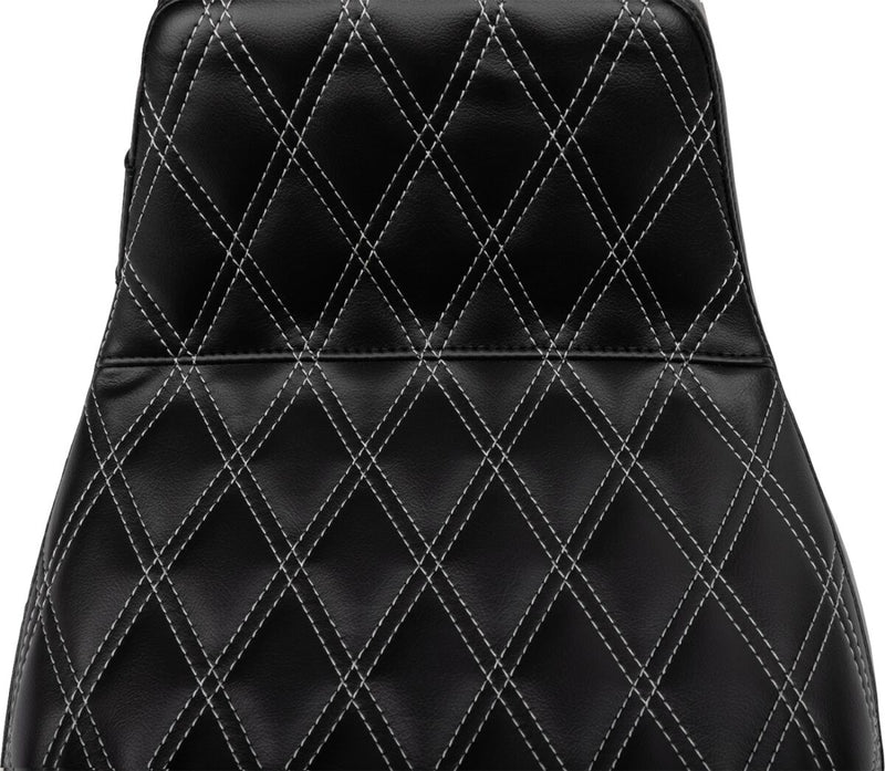 Le Pera Tailwhip Daddy Long Legs Seat Black Grey 2-Up Seat BikerTec #LV-587DLDD-GY01