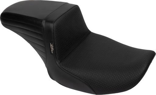 Le Pera Kickflip Seat for 2023-2026 Harley-Davidson Black 2-Up Seat BikerTec Vinyl