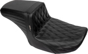 Le Pera Kickflip Seat for 2023-2026 Harley-Davidson Black 2-Up Seat BikerTec Vinyl #LV-597DD