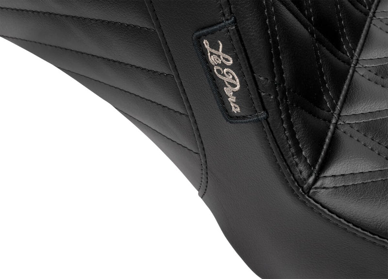 Le Pera Kickflip Seat for 2023-2026 Harley-Davidson Black 2-Up Seat BikerTec Vinyl Each