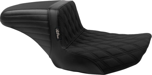 Le Pera Kickflip Seat for 2023-2026 Harley-Davidson Black 2-Up Seat BikerTec Vinyl