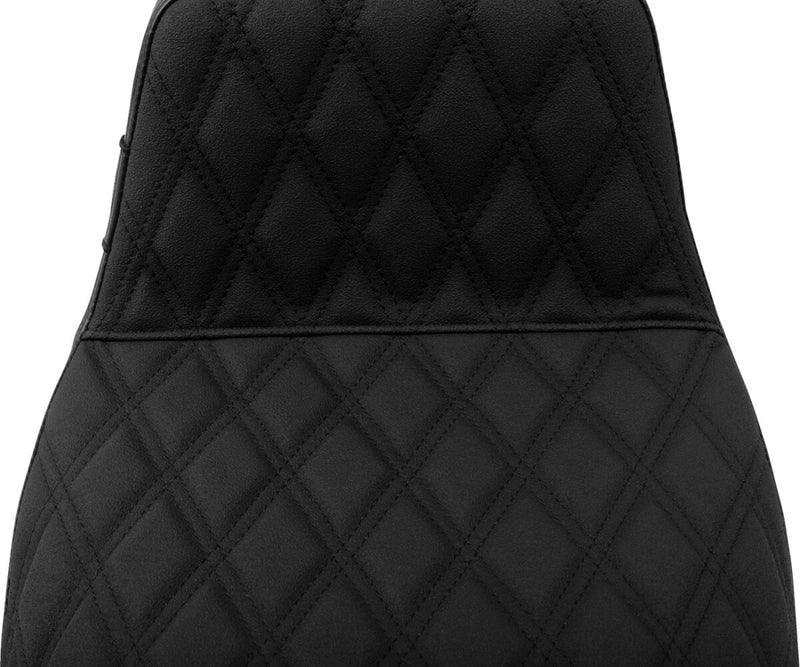 Le Pera Kickflip Seat for 2023-2026 Harley-Davidson Black 2-Up Seat BikerTec Vinyl #LV-597DDGP