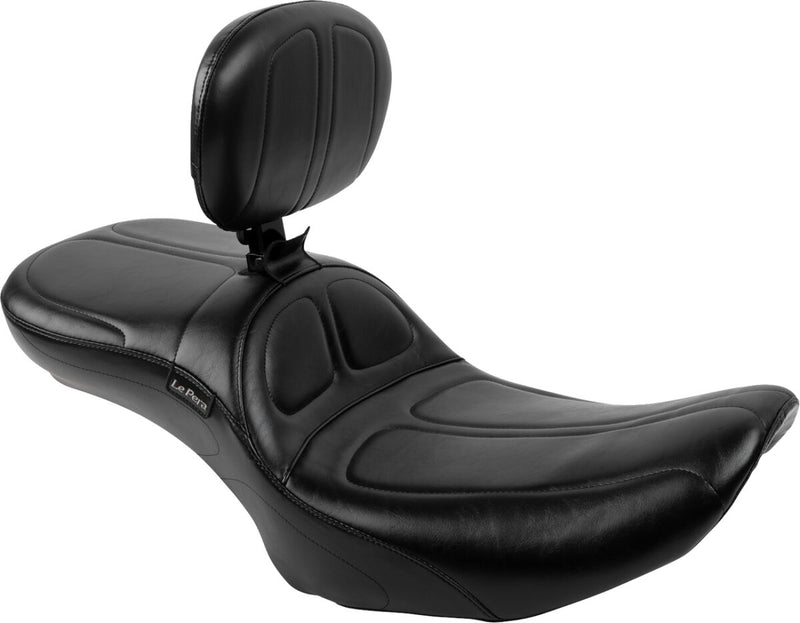 Le Pera Maverick Daddy Long Legs Seat Black One-Piece Vinyl #LV-957DLBR