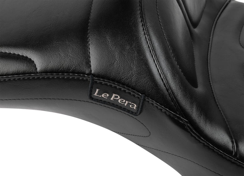 Le Pera Maverick Daddy Long Legs Seat Black One-Piece Vinyl #LV-957DLBR