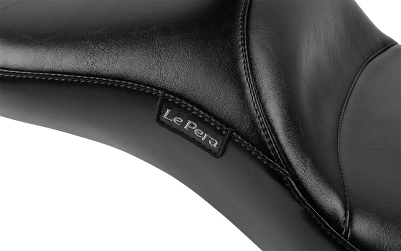 Le Pera Maverick Daddy Long Legs Seat Black One-Piece Vinyl #LV-957DLBRS