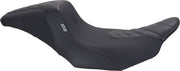 Mustang Kodlin Signature Series Squareback™ Seat for 2009-2025 Harley-Davidson Black Grey 2-Up Seat One-Piece Vinyl Each