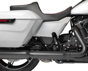 Predator III Seat Black| Red Fitment Harley-Davidson #4690D