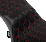 Performance Predator 2-Up Seat with Extended Reach Black| Red #4691D