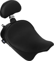 Solo Front Seat with Backrest Option Black Fitment Harley-Davidson #4699A