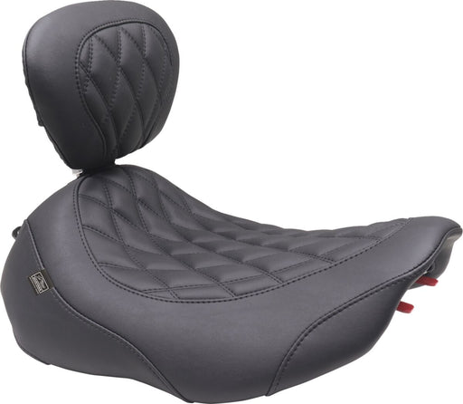 Mustang Wide Tripper™ Solo Seat for 2023-2026 Harley-Davidson Black Polyurethane Vinyl