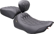 Mustang Wide Tripper™ Solo Seat for 2023-2026 Harley-Davidson Black Polyurethane Vinyl Each