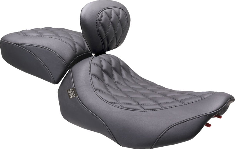 Mustang Wide Tripper™ Solo Seat for 2023-2026 Harley-Davidson Black Polyurethane Vinyl Each